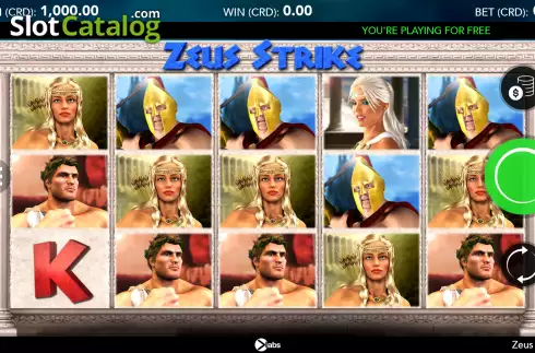 Bildschirm2. Zeus Strike slot