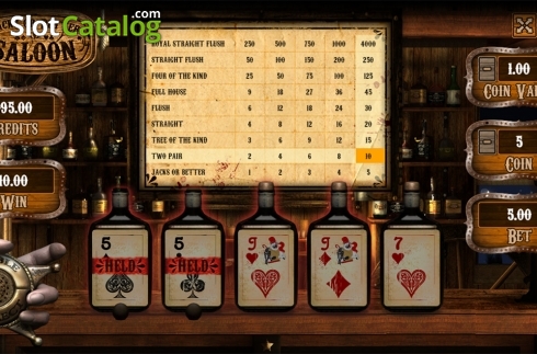 Bildschirm4. Jacks or Better Saloon slot