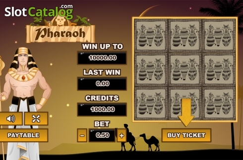 画面2. Pharaoh (PlayPearls) カジノスロット