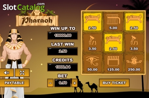 画面3. Pharaoh (PlayPearls) カジノスロット