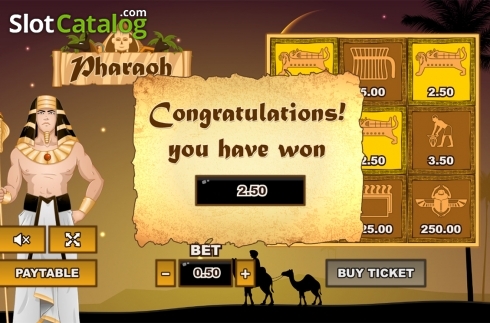 Skärmdump4. Pharaoh (PlayPearls) slot