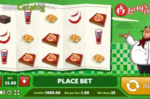 Bildschirm2. Lucky's Pizza slot