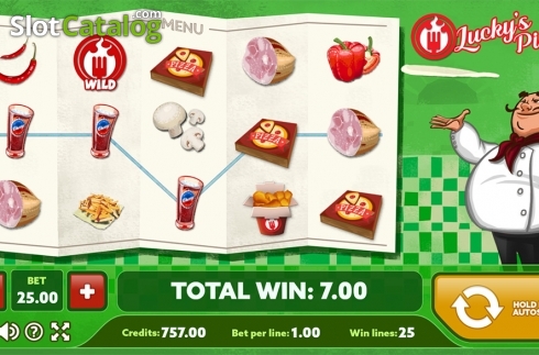 Bildschirm4. Lucky's Pizza slot