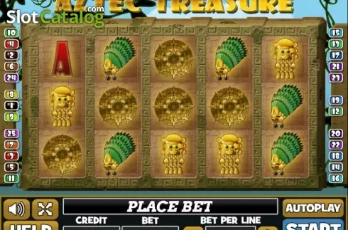 Ecran2. Aztec Treasure (PlayPearls) slot