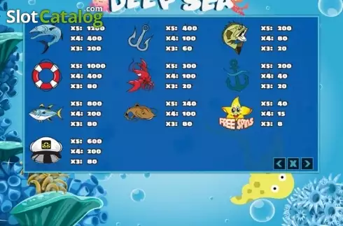 Schermo4. Deep Sea (PlayPearls) slot