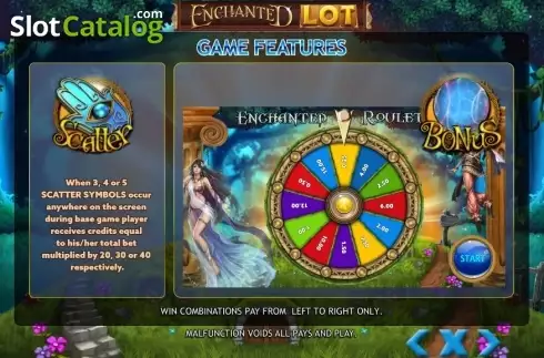 Features. Enchanted Lot slot