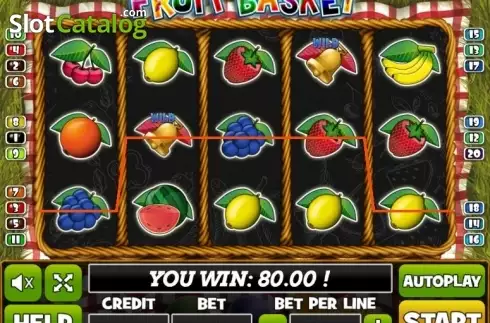 Win Screen. Fruit Basket slot