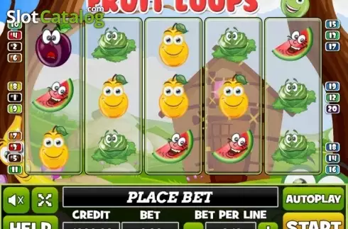 Pantalla2. Fruit Loops Tragamonedas 