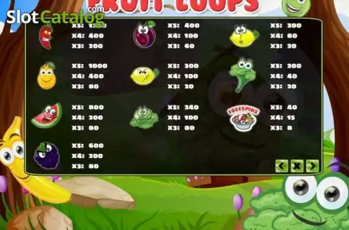 Pantalla4. Fruit Loops Tragamonedas 