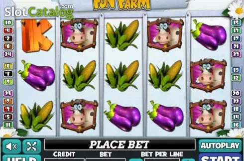 Reel Screen. Fun Farm slot