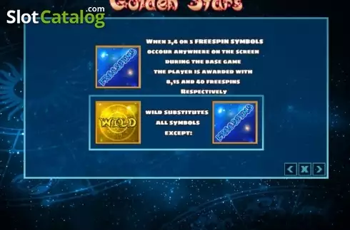 Ecran6. Golden Stars (PlayPearls) slot