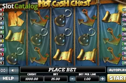 Reel Screen. Hot Cash Chest slot