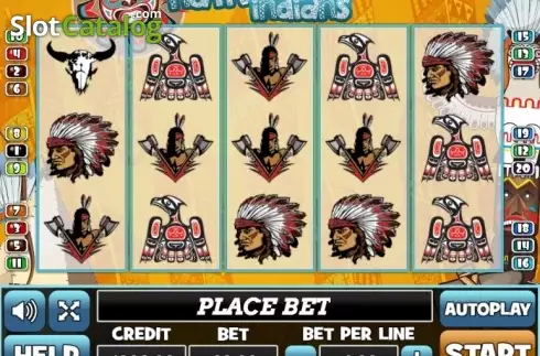 Reel Screen. Native Indians slot