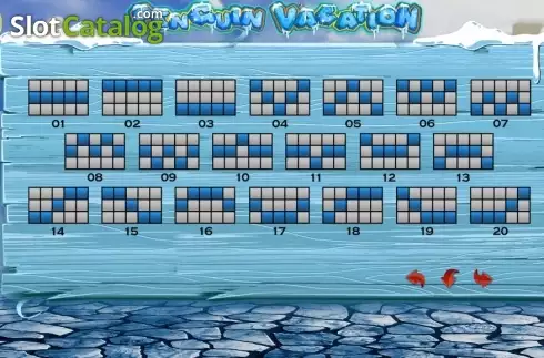 Lines. Penguin Vacation (PlayPearls) slot