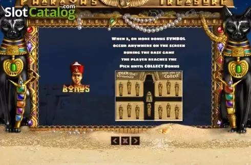 Bonus. Pharaohs Treasure (PlayPearls) slot