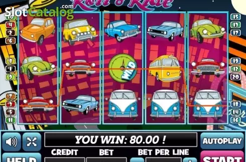 Win Screen. Roll and Ride slot