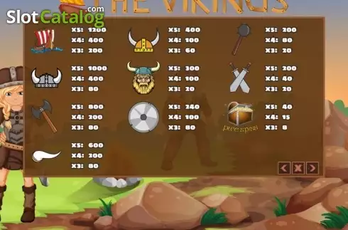 Captura de tela4. The Vikings (PlayPearls) slot