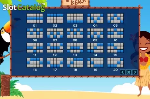 Bildschirm5. Tiki Beach (PlayPearls) slot