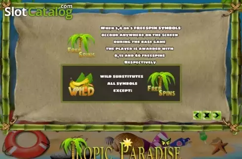 Ecran6. Tropic Paradise slot