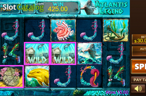 Game workflow . Atlantis Legend slot