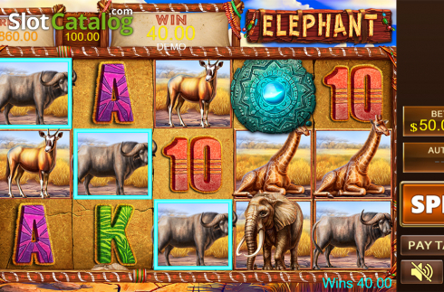 Bildschirm6. Elephant (Playstar) slot
