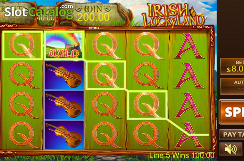 Skärmdump3. Irish Lucky Land slot