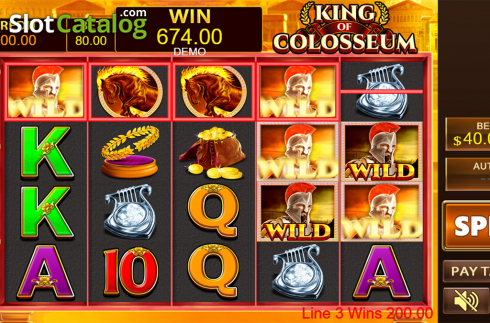 Bildschirm6. King Of Colosseum slot