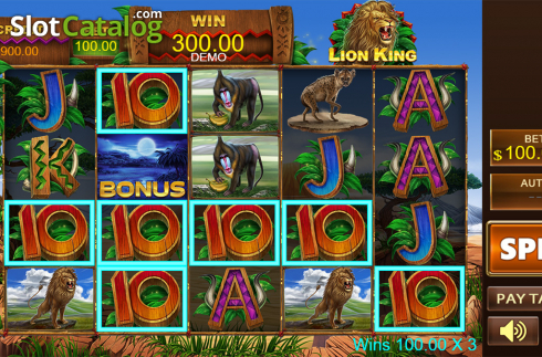 Game workflow . Lion King slot