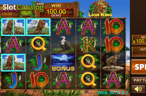 Game workflow 2. Lion King slot