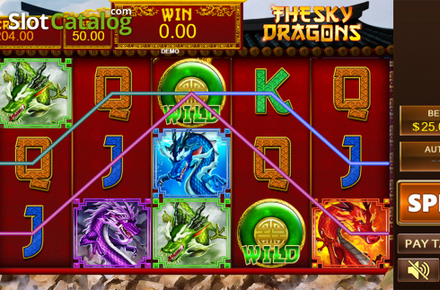 Game workflow 2. The Sky Dragons slot