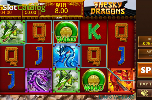 Game workflow 3. The Sky Dragons slot