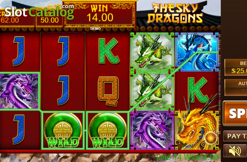 Game workflow 4. The Sky Dragons slot