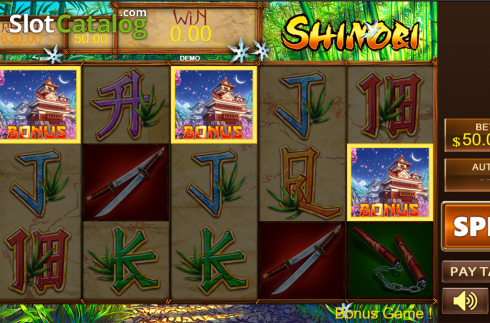 Game workflow 3. SHINOBI slot