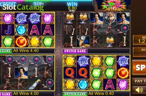 Game workflow 4. PS Stars - Rich Rich slot