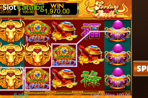 Game workflow 5. Fortune Bull slot