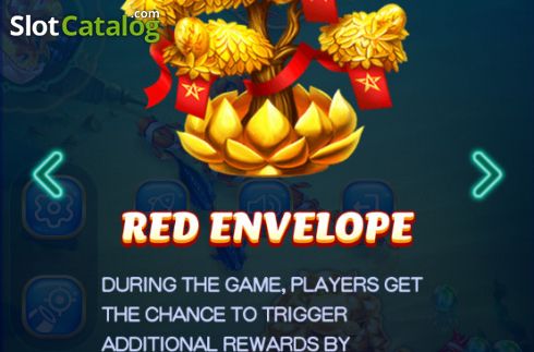 Red envelope feature screen. Fishing in Thailand slot