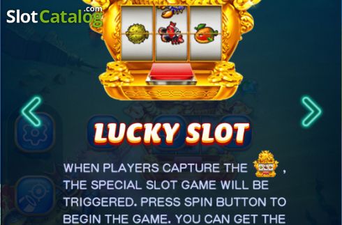 Lucky slot feature screen. Fishing in Thailand slot