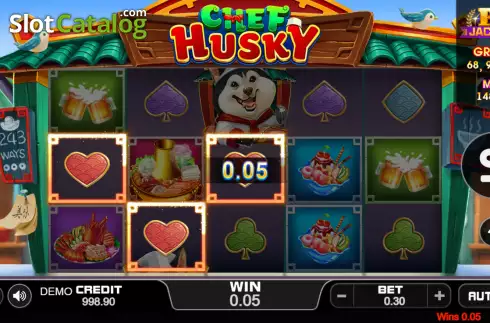 Win screen 2. Chef Husky slot