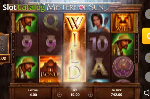 Bildschirm5. Mystery of Sun slot