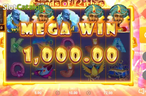 Win screen 2. Sands of Riches slot