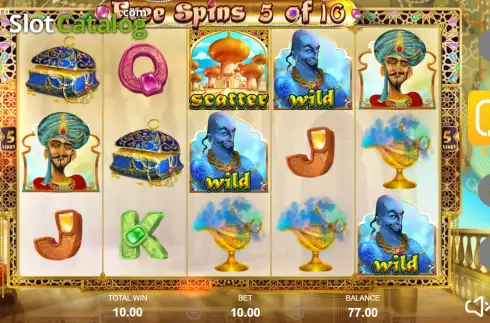 Free Spins screen 3. Sands of Riches slot