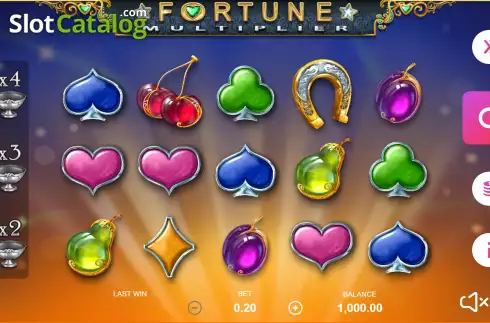 Écran2. Fortune Multiplier (Playbro) Machine à sous