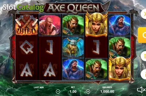 Bildschirm2. Axe Queen slot