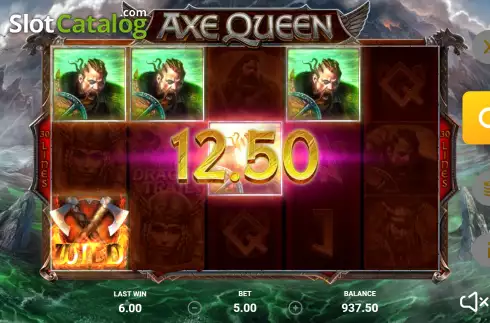 Win Screen 2. Axe Queen slot