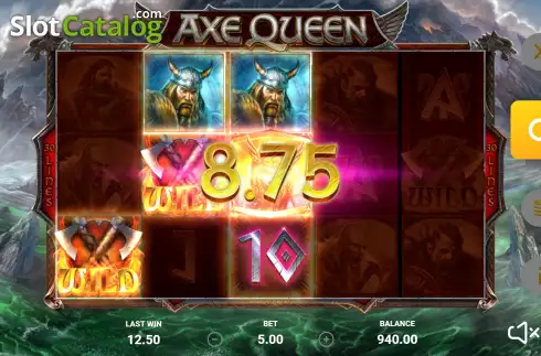 Win Screen 3. Axe Queen slot