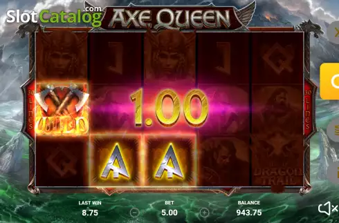 Win Screen 4. Axe Queen slot