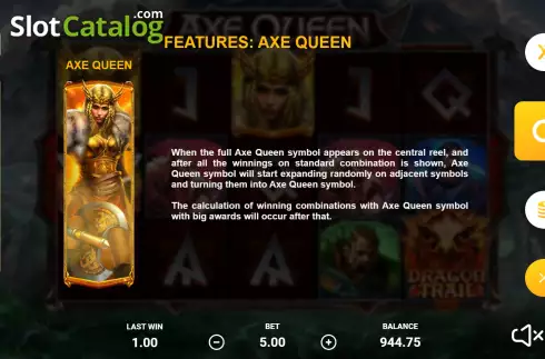 Bildschirm7. Axe Queen slot