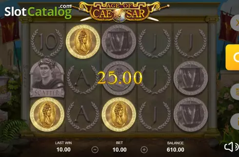 Bildschirm4. Age of Caesar (Playbro) slot