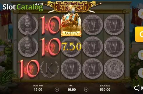 Bildschirm6. Age of Caesar (Playbro) slot