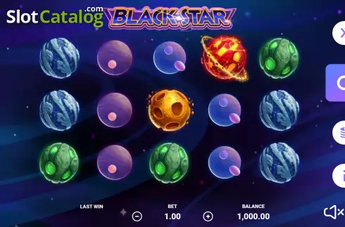 Bildschirm2. Black Star slot